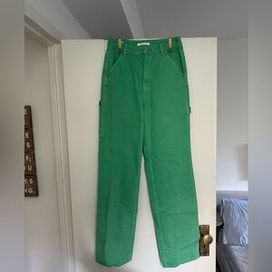 Green Cargo Jeans